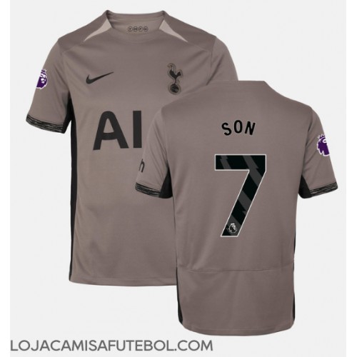 Camisa de Futebol Tottenham Hotspur Son Heung-min #7 Equipamento Alternativo 2023-24 Manga Curta